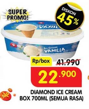 Promo Harga Diamond Ice Cream All Variants 700 ml - Superindo