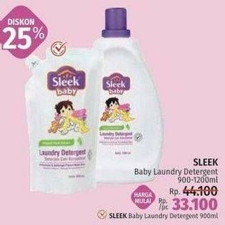 Promo Harga SLEEK Baby Laundry Detergent 900-1200ml  - LotteMart