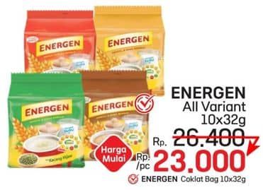 Promo Harga Energen Cereal Instant All Variants per 10 sachet 20 gr - LotteMart