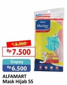 Promo Harga ALFAMART Masker Kecuali Hijab 5 pcs - Alfamart