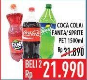 Promo Harga COCA COLA Minuman Soda per 2 pet 1500 ml - Hypermart