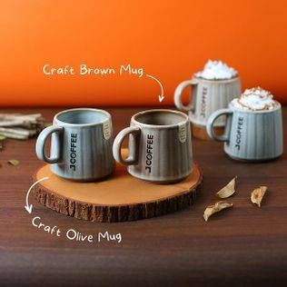 Promo Harga JCO The Craft Brown Mug and Craft Olive Mug  - JCO