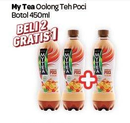 Promo Harga MY TEA Minuman Teh Oolong 450 ml - Carrefour