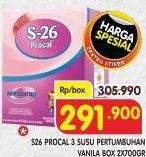 Promo Harga S26 Procal Susu Pertumbuhan Vanilla 1400 gr - Superindo