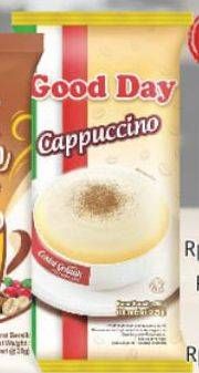 Promo Harga Good Day Cappuccino per 10 sachet 25 gr - LotteMart