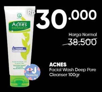 Promo Harga ACNES Facial Wash Deep Pore 100 gr - Guardian