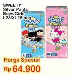 Promo Harga Sweety Silver Pants Boys / Girls L28, XL26  - Indomaret