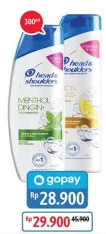 Promo Harga HEAD & SHOULDERS Shampoo 300 ml - Alfamidi