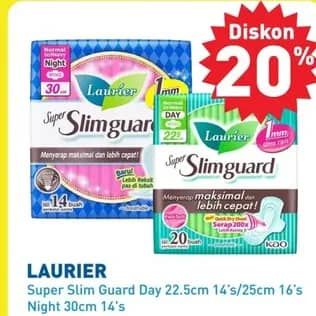 Promo Harga Laurier Super Slimguard Day 22.5 Cm, 25cm 14 pcs - Hypermart