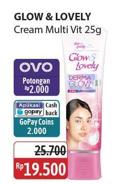Promo Harga Glow & Lovely (fair & Lovely) Multivitamin Cream 25 gr - Alfamidi
