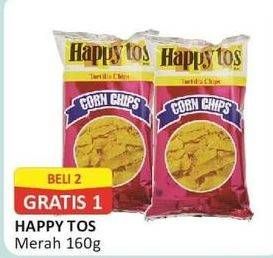 Promo Harga HAPPY TOS Tortilla Chips Merah 160 gr - Alfamart