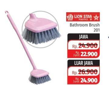 Promo Harga LION STAR Livina Bathroom Brush 201  - Lotte Grosir