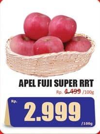 Promo Harga Apel Fuji Super RRT per 100 gr - Hari Hari