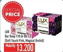 Promo Harga LUX Botanical Bar Soap  Soft Rose, Magical Orchid 75 gr - Hypermart