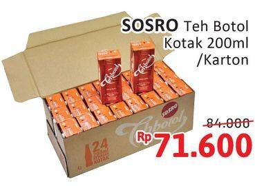 Promo Harga Sosro Teh Botol per 24 tpk 200 ml - Alfamidi