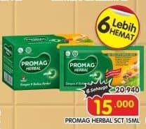 Promo Harga Promag Gazero Herbal per 6 sachet 10 ml - Superindo