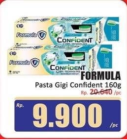Promo Harga Formula Pasta Gigi Confident 160 gr - Hari Hari