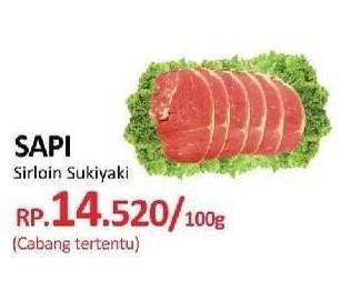 Promo Harga Sirloin Sukiyaki per 100 gr - Yogya