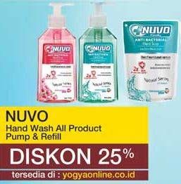 Promo Harga Nuvo Hand Wash All Product Pump & Refill  - Yogya