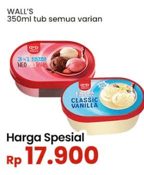 Promo Harga Walls Ice Cream All Variants 350 ml - Indomaret