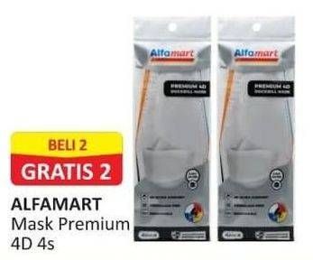 Promo Harga ALFAMART Masker Premium 4D 4 pcs - Alfamart