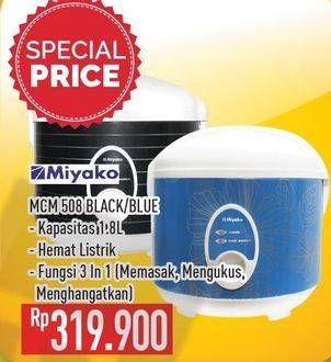 Promo Harga MIYAKO MCM-508 Black, Blue  - Hypermart