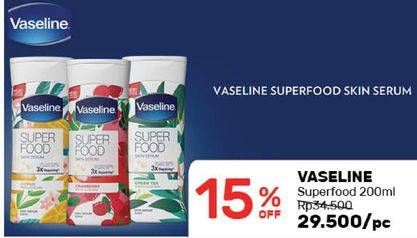 Promo Harga VASELINE Super Food Skin Serum 200 ml - Guardian