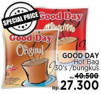 Promo Harga Good Day Instant Coffee 3 in 1 Moccacinno, Original per 30 sachet - LotteMart