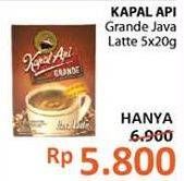 Promo Harga Kapal Api Grande Java Latte 5 pcs - Alfamidi