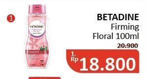 Promo Harga BETADINE Feminine Wash Liquid Daily Use Gentle Protection Firming Floral 100 ml - Alfamidi