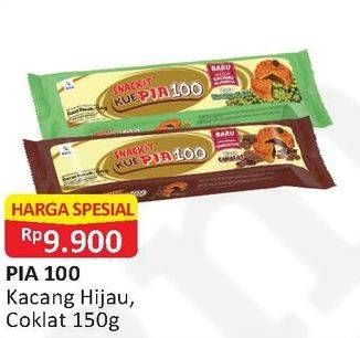 Promo Harga SNACK IT Kue Pia 100 Kacang Hijau, Coklat 150 gr - Alfamart