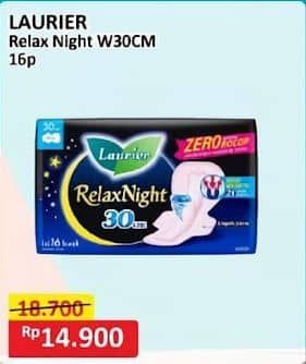 Promo Harga Laurier Relax Night 30cm 16 pcs - Alfamart