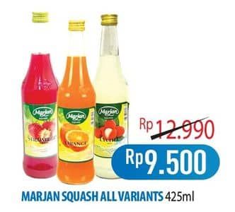 Promo Harga Marjan Syrup Squash All Variants 450 ml - Hypermart