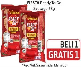 Promo Harga Fiesta Ready To Go Sausage 65 gr - Alfamidi