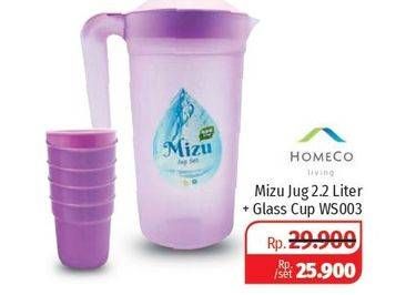 Promo Harga MIZU Drink Cup Set WS003  - Lotte Grosir