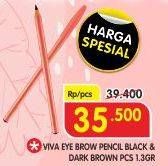 Promo Harga VIVA Eyebrow Pencil Black, Brown 1 gr - Superindo