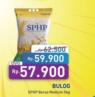 Promo Harga Bulog Beras Medium SPHP 5 kg - Hypermart