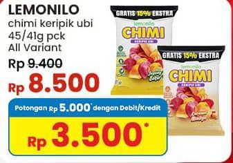 Promo Harga Lemonilo Chimi Keripik Ubi All Variants 40 gr - Indomaret