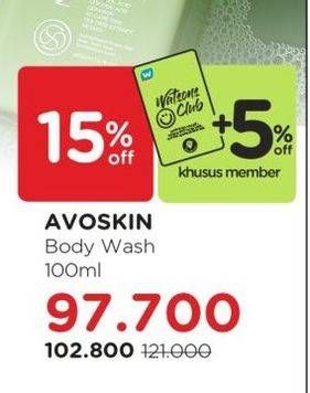 Promo Harga Avoskin Body Wash 100 ml - Watsons
