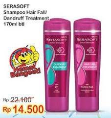Promo Harga SERASOFT Shampoo Hair Fall Treatment, Dandruff 170 ml - Indomaret