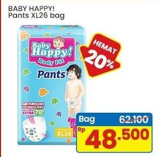 Promo Harga Baby Happy Body Fit Pants XL26 26 pcs - Indomaret