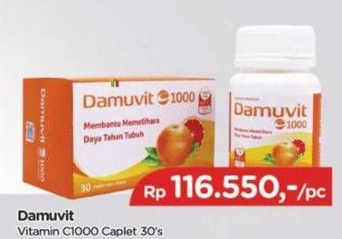 Promo Harga Damuvit Vitamin C1000 Kosong 30 pcs - TIP TOP