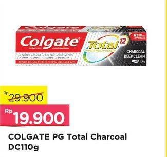 Promo Harga COLGATE Toothpaste Total Charcoal 110 gr - Alfamart