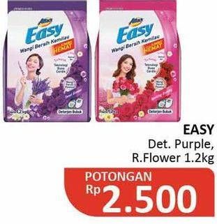 Promo Harga ATTACK Easy Detergent Powder Romantic Flowers, Purple Blossom 1200 gr - Alfamidi