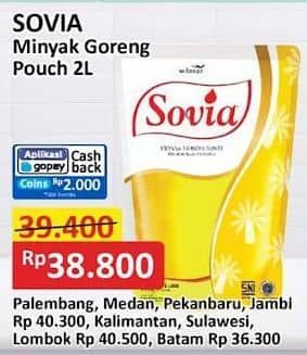 Promo Harga Sovia Minyak Goreng 2000 ml - Alfamart