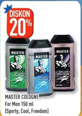Promo Harga MASTER Spray Cologne 150 ml - Hypermart