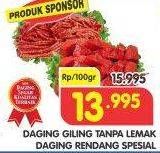 Promo Harga Daging Rendang/ Daging Giling per 100 gr - Superindo