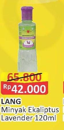 Promo Harga CAP LANG Minyak Ekaliptus Aromatherapy Lavender 120 ml - Alfamart