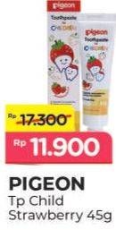 Promo Harga Pigeon Toothpaste for Children Strawberry 45 gr - Alfamart