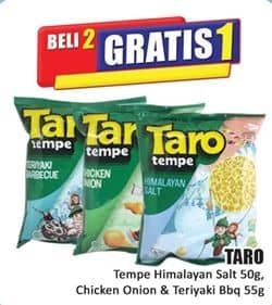 Promo Harga Taro Keripik Tempe Himalayan Salt, Teriyaki BBQ, Ayam Bawang 55 gr - Hari Hari